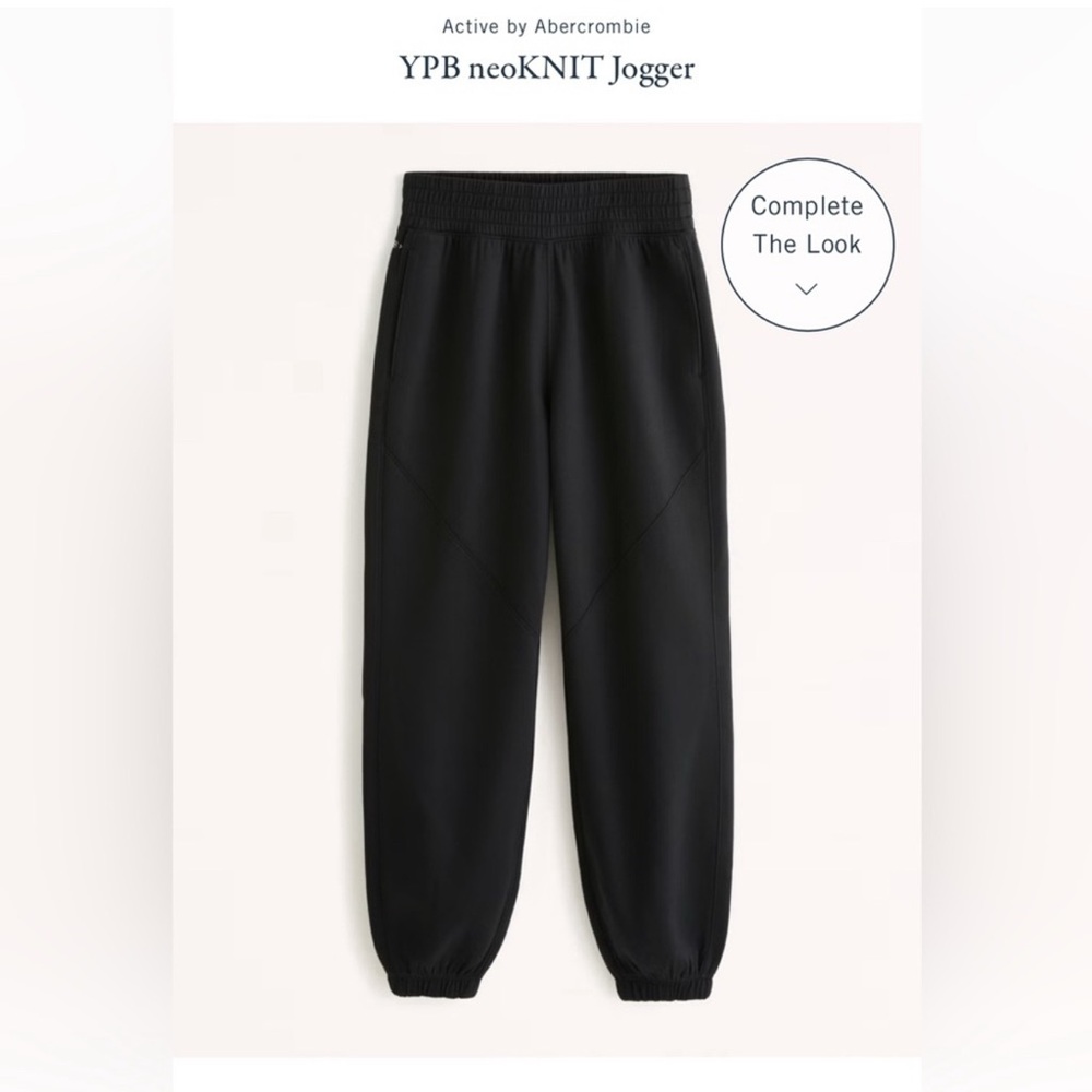 Abercrombie Black NEO KNITJogger Pants SIZE MEDIUM